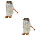 thumbnail image 1 of Sonducket camisa de vestir de playa cubierta de gran tamaño jersey de estilo simple blusa de manga larga universal accesorios desgaste diario Blanco/L 2Conjunto, 1 of 6