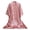 Pink, variant on ZQUUVOU Lightweight Robes for Women Solid Color Silk Cardigan Bathrobe 3/4 Sleeve Robe Satin Mid Length Open Front Sleepwear Blue