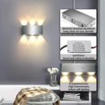 thumbnail image 4 of SZTXJ 6w Led Indoor Wall Sconce Modern Square Up And Down Aluminum Wall Lamp Cool White Lighting, 4 of 5