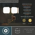 thumbnail image 4 of Vaxcel - Theta - 33W 3 LED Outdoor Motion Sensor Flood Light In Contemporary, 4 of 14