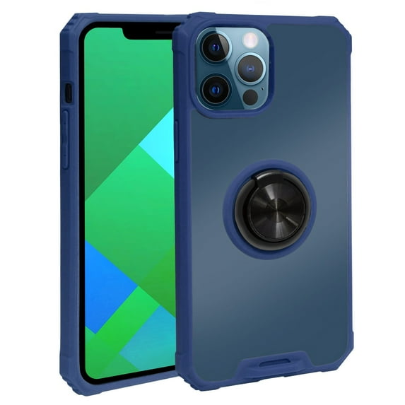 iPhone 12 Pro Max Case - TPU Bumper, Ring Holder