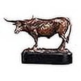 thumbnail image 3 of Marian Imports F53171 Sculpture en Résine Plaquée Bronze Texas Longhorn, 3 of 3