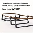 thumbnail image 4 of Folding Bed for Adults with Mattress, Portable Camping Cot with 6 Adjustable Backrests, Heavy Duty Foldable Guest Bed, Gray, 4 of 8