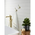 thumbnail image 2 of Amerock Kinsale Transitional Double Prong Golden Champagne Wall Hook, 2 of 9