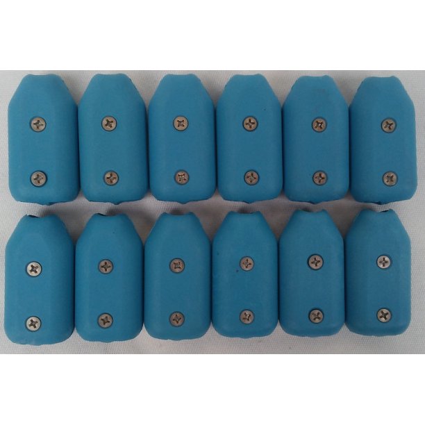 EZTY 3/4 Inch Reusable Rope Clamp Blue 12 Pack