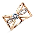 thumbnail image 1 of Bague en Acier Inoxydable avec Pierre Claire de Qualité AAA CZ pour Femmes Style DA169 Taille 10, 1 of 5