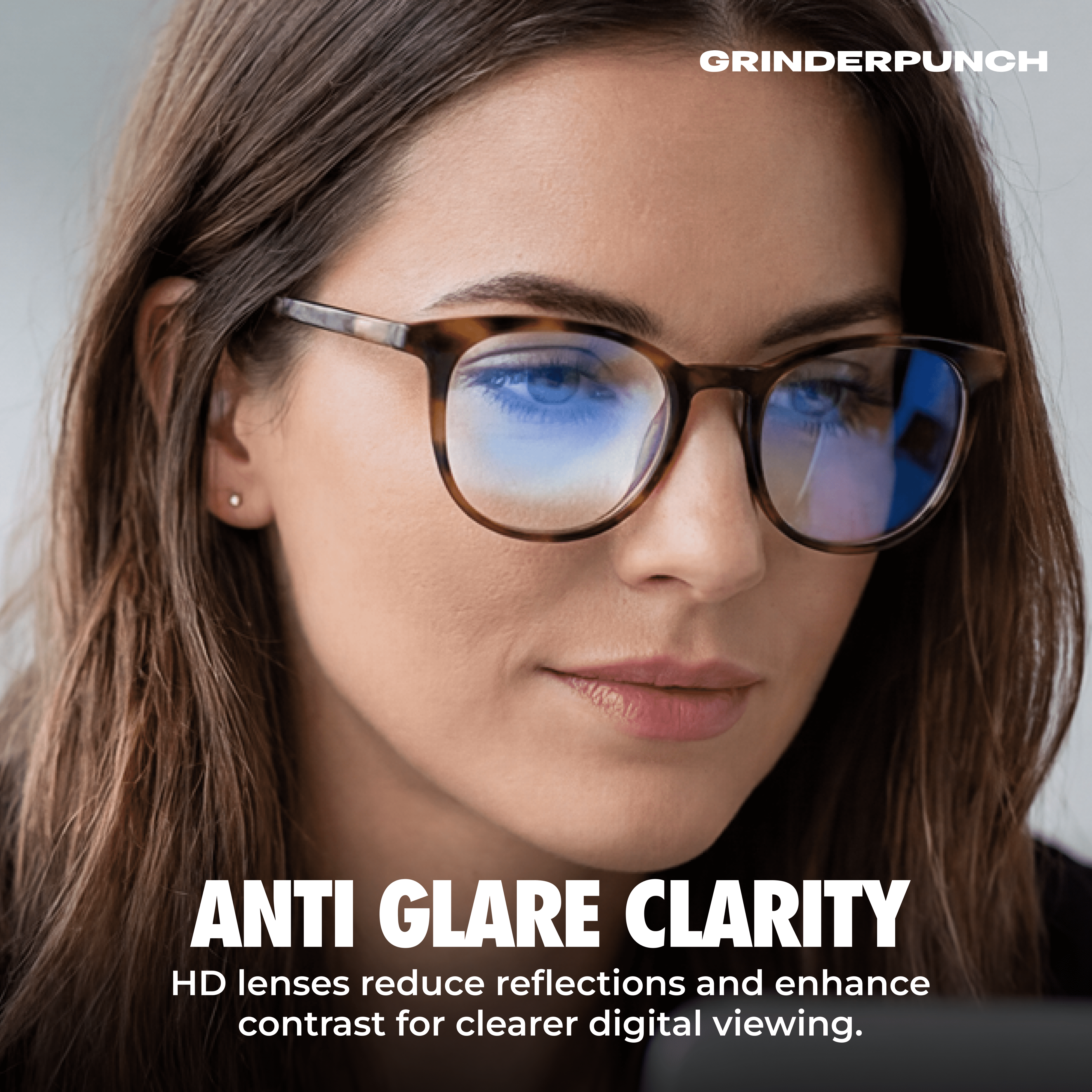 Grinderpunch Reading Glasses for Women and Men Blue Light Blocking Readers Stylish Readers with Spring Loaded Hinges - 2 Pack Tortoise, 2.50