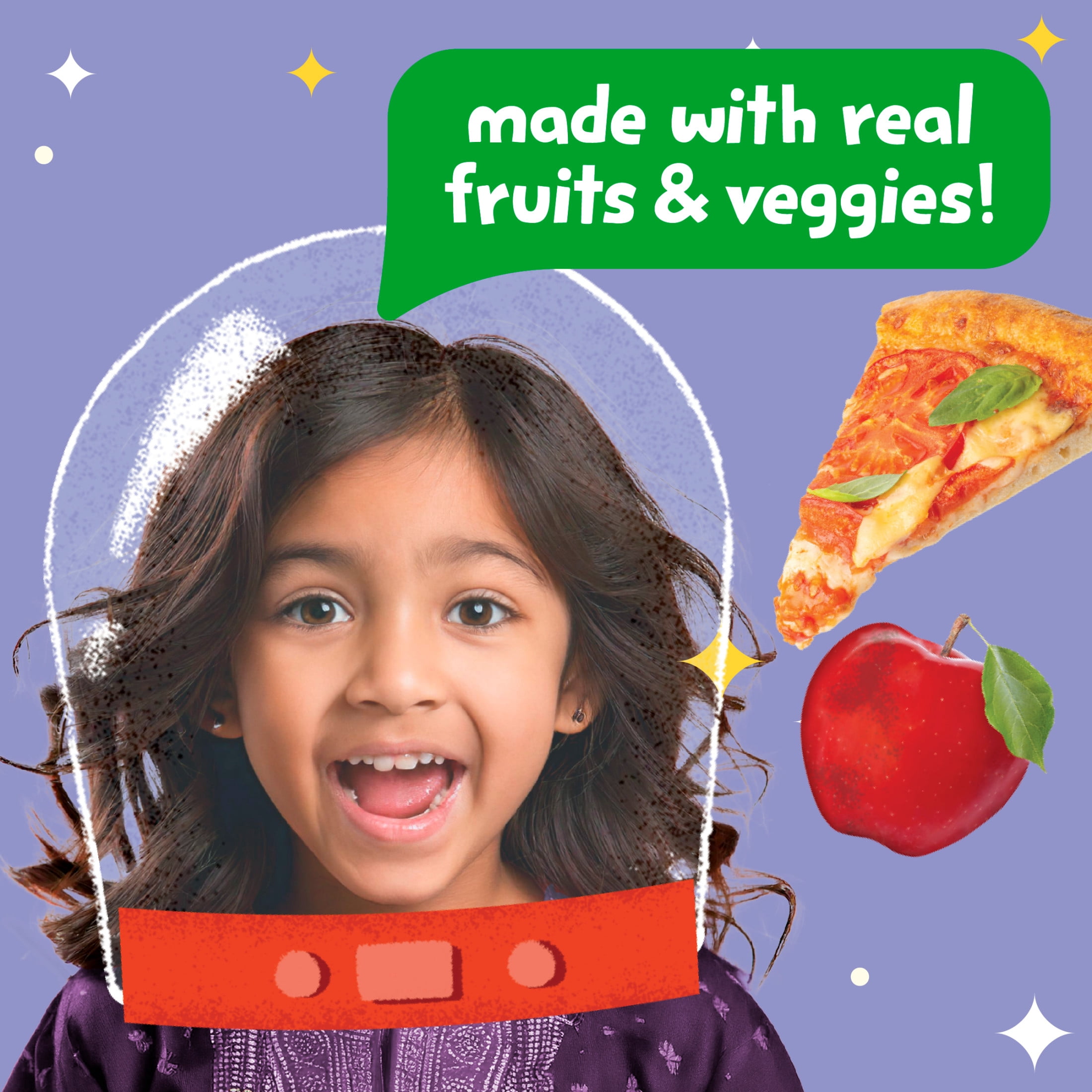 Get'ems from Gerber Pizza Space Crackers, Kids Snack, Iron, Vitamin E, Kids Crackers, 8PK 8.48 oz