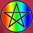 thumbnail image 3 of CafePress - Dark T Shirt Rainbow Pentacle Black - Men's Classic Graphic Cotton T-Shirt, 3 of 4
