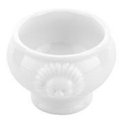 Angle View: 2 oz Round White Porcelain Lion Head Mini Bowl - 2" x 2" x 1 3/4" - 10 count box