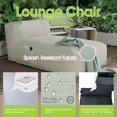 thumbnail image 6 of Patio Furniture Chaise Lounge Chair Outdoor Reclining Chair Garden Pool Lounge Chairs for Outside Sunbathing Recliners Outdoor Bed Beach Chaise Lounge Chair Sunbed (Light Orange, 70'' Length), 6 of 16