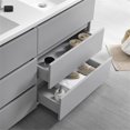 thumbnail image 4 of Fresca Lazzaro 60" Gray Free Standing Double Sink Modern Bathroom Vanity with Medicine Cabinet, 4 of 9