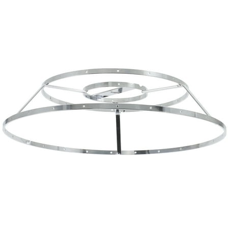 Supvox Chandelier Frame Only Iron Silver Supportive for Users 1Set