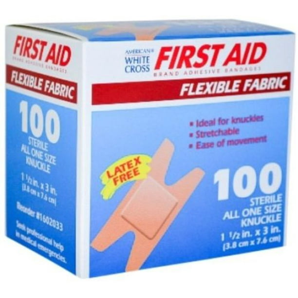 First Aid Adhesive Bandage, Knuckle, 1.5" x 3", 200 Bandages MS25600