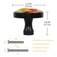 thumbnail image 3 of 4 Pcs Xmas Graphic Elements Knobs for Kitchen Cabinet Cupboard Dresser Bookcase Drawer Pulls Handles Round Home Decor, 3 of 5