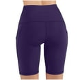 thumbnail image 5 of Fengactive Women's Short Yoga Side Pockets High Waist Workout Running Shorts, 5 of 8