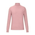 thumbnail image 3 of FAIWAD Womens Turtleneck Sweater Long Sleeve Solid Color Knitted Pullover Warm Fall Winter Jumper Tops, 3 of 6