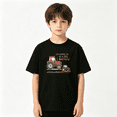 thumbnail image 2 of Farm Tractor Boys Graphic Tees Sibling Kids T-Shirt 100% Cotton Short Sleeve Tops Ages 4-13Y, 2 of 5