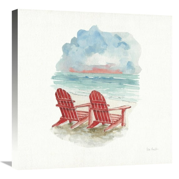 Global Gallery's 'In the Moment V Sq' By Lisa Audit Stretched Canvas Wall Art