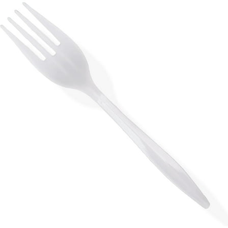Pantry Value Heavy Duty Plastic Forks Bulk Disposable Cutlery Set, 400-Pack