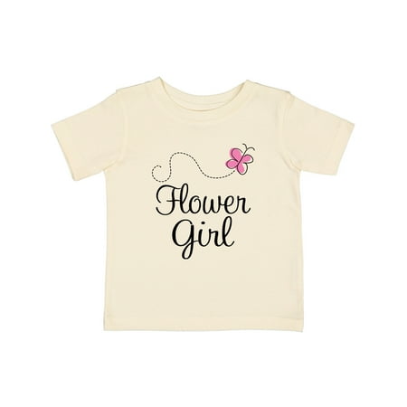 

Inktastic Flower Girl Wedding Butterfly Gift Baby Girl T-Shirt