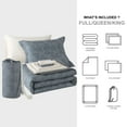 thumbnail image 4 of Mainstays 7-Piece Reversible Bed in a Bag with Laundry Tote, Gray Dots, Full, 4 of 14