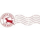 thumbnail image 1 of Sello de goma Canopy Street North Pole de 2 x 5,5 cm, tinta roja, 1 of 8