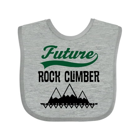 

Inktastic Rock Climbing Future Climber Gift Baby Boy or Baby Girl Bib