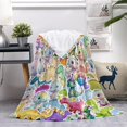 thumbnail image 2 of Yibo Dinosaur Alphabet Blanket Flannel Soft and Comfortable Anti-static Bed Sofa Blanket, 2 of 8