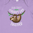 thumbnail image 4 of Inktastic Our 1st Mothers Day Together Cute Mom and Baby Sloth Boys or Girls Baby Bodysuit, 4 of 5