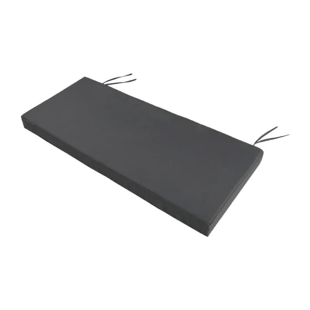 Asiento de cojín de banco almohadilla amortiguación de espuma de amortiguación asiento para el salón salón sofá porche swing jardín muebles silla de Gris oscuro