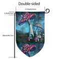 thumbnail image 2 of Sigee Fantasy Mushrooms Printed Flag12.5 * 18in Outdoor Yard Flags For Garden Decor, 2 of 9