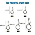 thumbnail image 4 of 150pcs Fishing Snaps Fly Fishing Quick Change Connect Flies Hooks Lures Clip, 4 of 7