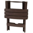 thumbnail image 4 of Adams Manufacturing Plastic Quik-Fold Side Table, Earth Brown, 4 of 5