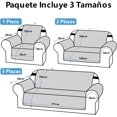 thumbnail image 2 of Juego de 3PCS Protectores para Sala Reversible con Correas Ajustables y Bolsillos Laterales, Cubre Sillones Ajustables Impermeable y Antideslizante, Fundas para Sillón para Una, Dos y Tres Personas, 2 of 4