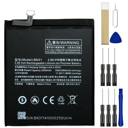 Replacement Battery BN31 For Xiaomi Mi A1 5X Tool