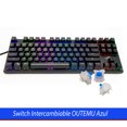 thumbnail image 1 of Teclado Gamer Yeyian YAT1804 Alambrico USB Switch Azul retroiluminacion RGB Antighosting 87 teclas resistente a polvo y derrames Windows7/8/10, 1 of 14