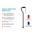 thumbnail image 5 of Nova Medical Products 1070ch 30-39 Aluminum Blue Porcelain Offset Cane, 5 of 6