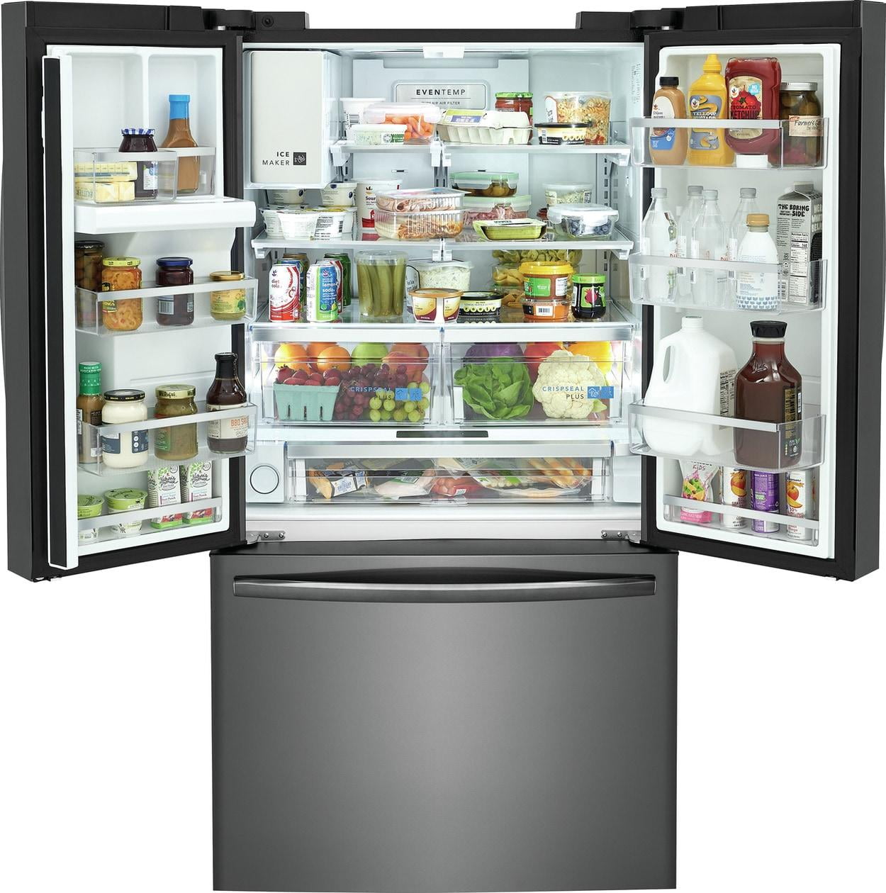 FRIGIDAIRE GRFS2853AD  FRENCH DOOR FREESTANDING REFRIGERATOR Black Stainless Steel