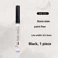 thumbnail image 3 of Tombstone Marker Pen, Waterproof Stone Touch Up Pen for Headstone Inscription Restoration, Strong Coverage Paint Pens for Gravestone Lettering and Memorial Inscriptions (Black), 3 of 7