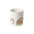 thumbnail image 1 of Dvkptbk Easter White Hollow Ceramic Incense Home Aromatherapy Bunny Candlestick Heating Oil Lamp easter decorations, 1 of 5