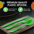 thumbnail image 2 of Exquisite Lime Disposable Spoons - Green Plastic Spoons - 100 Count, 2 of 10