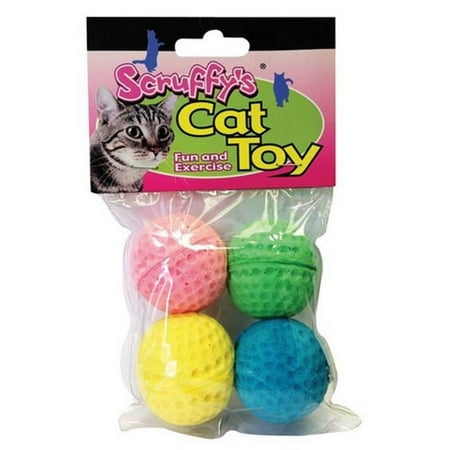 UPC: 0072929044670 | Boss Pet Products Kitty Sponge Balls 4-Pack