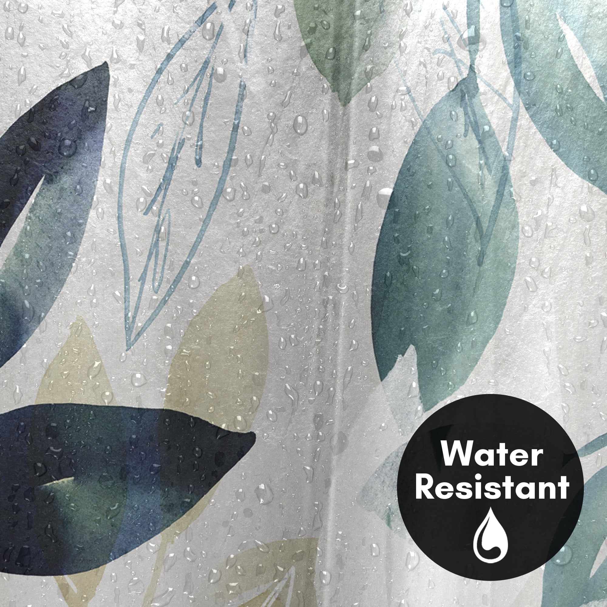 Americanflat 71" x 74" Shower Curtain, Green Sleeves I by PI Creative Art