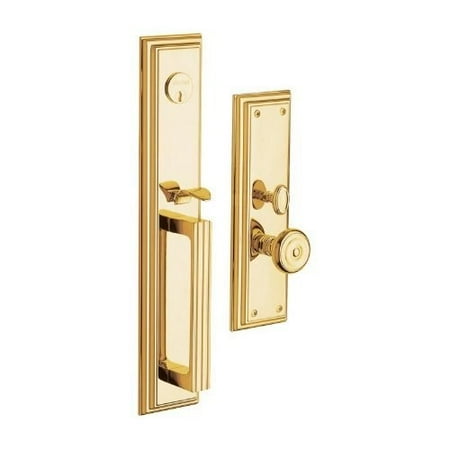 - Baldwin 6542003ENTR Entrance Tremont Complete Lock Trim, Polished Brass Lifetime Finish