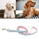 thumbnail image 2 of Correa para perro, cachorro, correa de cuero resistente, color rosa, azul, negro y rojo., 2 of 5