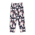 thumbnail image 4 of Xecao Leaves Flower Women's Straight Lounge Pajama Pants: The Epitome of Relaxed Sleepwear, 4 of 9