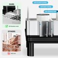 thumbnail image 4 of Dish Drying Rack Stainless Steel Dish Racks for Kitchen Counter Dish Drainers with Automatic Drainage Utensil Holder & Cups Holder Space Saving Kitchen Organizer, 4 of 7