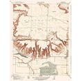 thumbnail image 2 of USGS 26x32 White Modern Wood Framed Museum Art Print Titled - Marysville Buttes California Quad - USGS 1912, 2 of 4