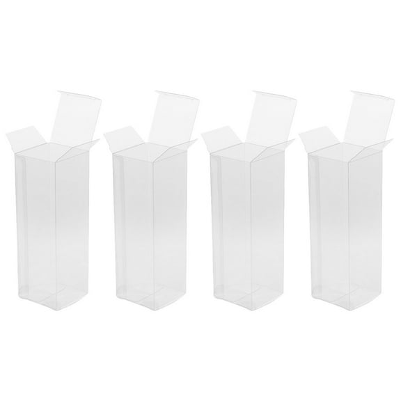 Transparent Display Case for Golf Balls Portable Foldable Box Practical Collector Organizer 4pcs